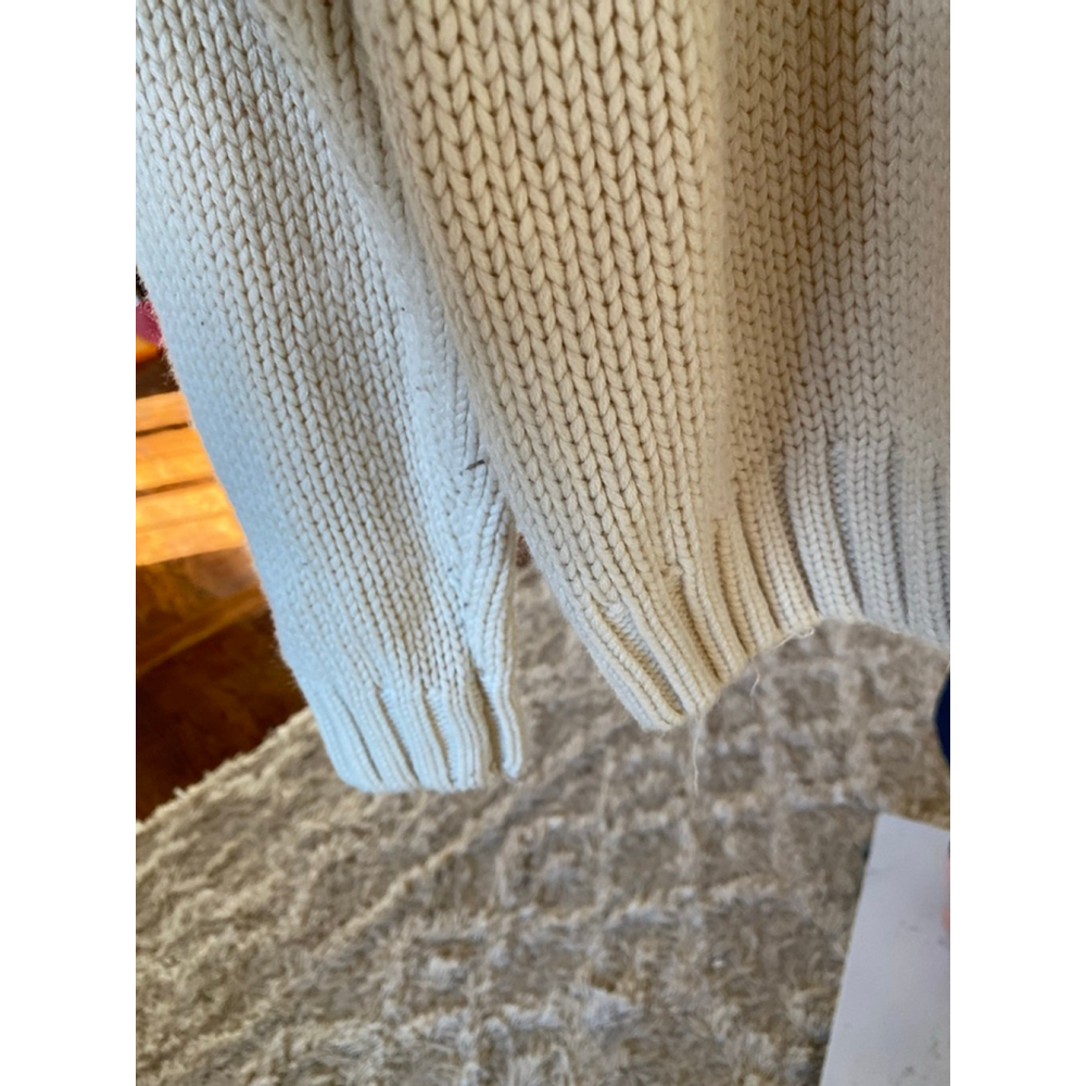 Forever 21 Fair Isle Turtleneck Fringe Knit Sweater Americana Quiet‎ Luxury Cozy - Picture 6 of 9
